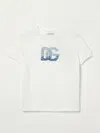 Dolce & Gabbana Girl's Embellished Interlocked Logo-print T-shirt