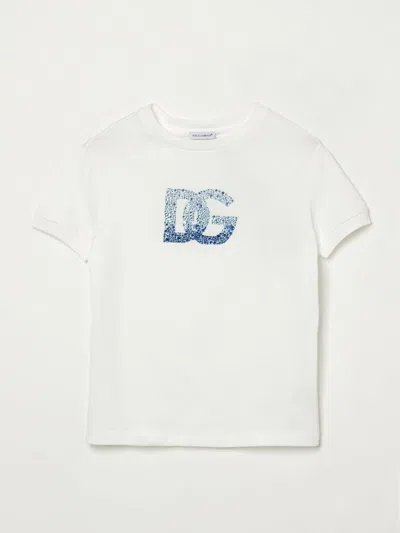 DOLCE & GABBANA T-SHIRT DOLCE & GABBANA KIDS COLOR WHITE,G65271001