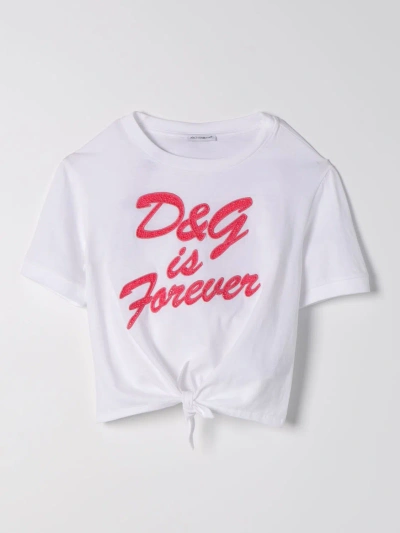 Dolce & Gabbana Kids' T恤  儿童 颜色 白色 In White