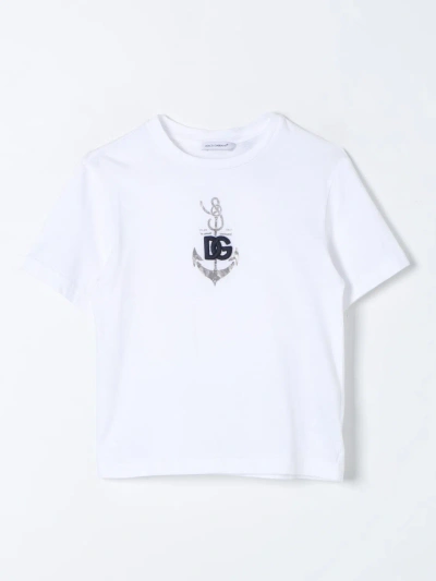 Dolce & Gabbana Kids' T恤  儿童 颜色 白色 In White