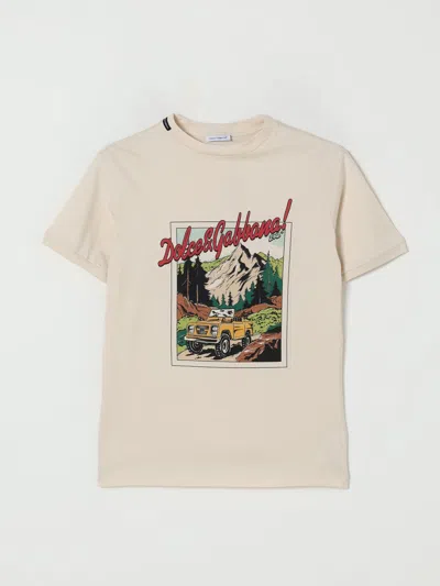 DOLCE & GABBANA T-SHIRT DOLCE & GABBANA KIDS COLOR WHITE,H28060001