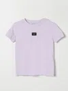 DOLCE & GABBANA T-SHIRT DOLCE & GABBANA KIDS COLOR WISTERIA,F88285085