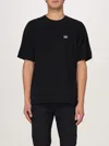 Dolce & Gabbana Cotton T-shirt With Metal Plaque Featuring Front Logo In Black