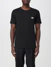 Dolce & Gabbana T-shirt With Logo Plaque In Black