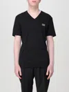 Dolce & Gabbana Logo V-neck T-shirt In Schwarz