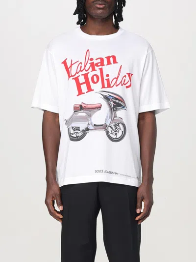 DOLCE & GABBANA T-SHIRT DOLCE & GABBANA MEN COLOR WHITE,G46121001
