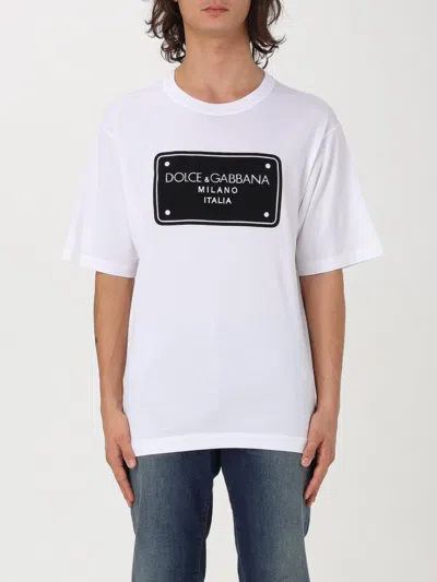 DOLCE & GABBANA T-SHIRT DOLCE & GABBANA MEN COLOR WHITE,G00738001