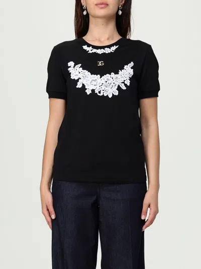 DOLCE & GABBANA T-SHIRT DOLCE & GABBANA WOMAN COLOR BLACK,G81170002