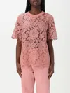 Dolce & Gabbana Dolce&gabbana Pink Lace T Shirt In Pink