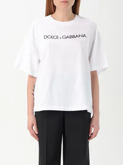 DOLCE & GABBANA T-SHIRT DOLCE & GABBANA WOMAN COLOR WHITE,G54341001