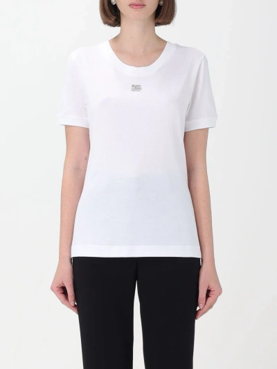 Dolce & Gabbana T-shirts Woman T-shirt White Size 4 Cotton