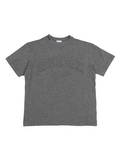 Dolce & Gabbana Kids' T-shirt In Gray