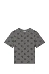 Dolce & Gabbana Monogram-print T-shirt In Grey