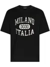 Dolce & Gabbana Cotton T-shirt With Dg Logo Print In Multicolor