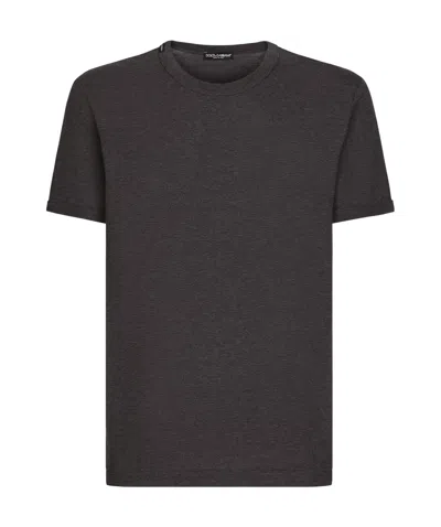 Dolce & Gabbana T-shirt In Cotton In Gray