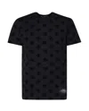 Dolce & Gabbana T-shirt All-over Flocked In Black