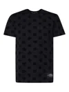 Dolce & Gabbana T-shirt All-over Flocked In Black