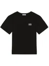 Dolce & Gabbana Logo-plaque Short-sleeved T-shirt In Black