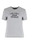 Dolce & Gabbana T-shirt In Jersey With Print In Gray
