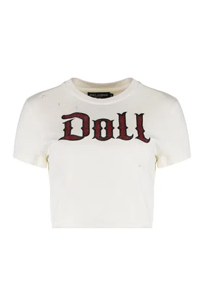DOLCE & GABBANA DOLCE & GABBANA T-SHIRT IN JERSEY WITH PRINT