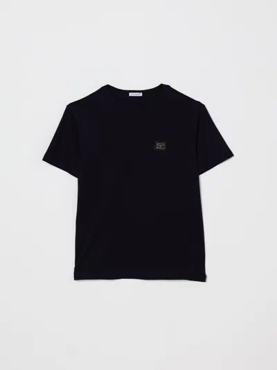 Dolce & Gabbana Kids' T-shirt  Kinder Farbe Blau In Black