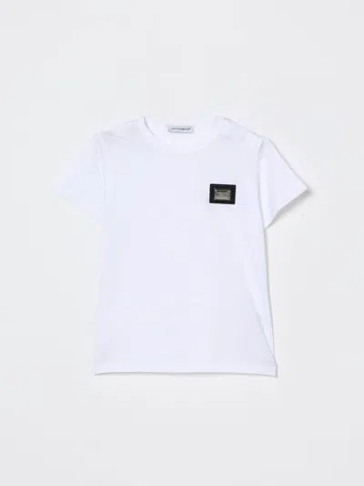Dolce & Gabbana Babies' T-shirt  Kinder Farbe Weiss In White