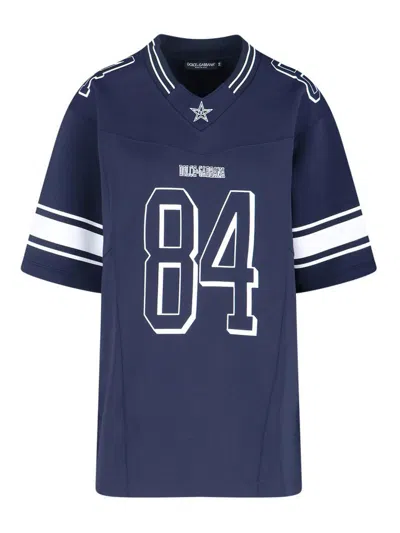 Dolce & Gabbana T-shirt Logo In Blue