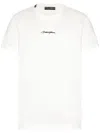 Dolce & Gabbana Logo Embroidered Short-sleeve T-shirt In White