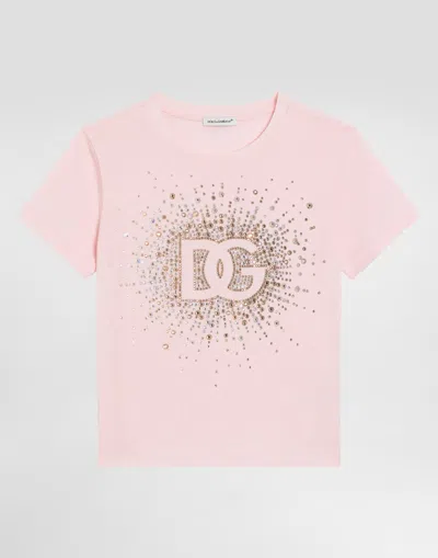 Dolce & Gabbana T-shirt Manica Corta In Pink