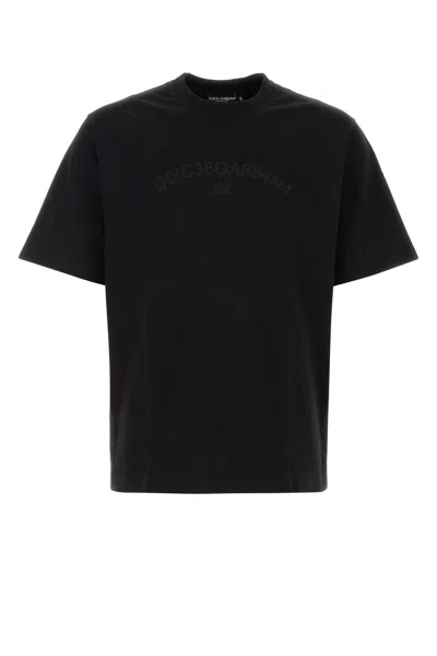 Dolce & Gabbana T-shirt M/corta Giro-50 Nd  Male In Black