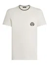 Dolce & Gabbana Pocketed Ribbed Neck T-shirt In Neutral