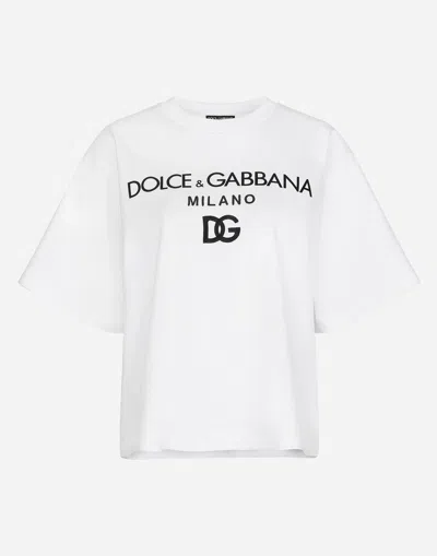 Dolce & Gabbana T-shirt M/corta Giro In White