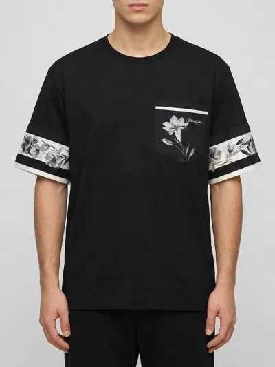 DOLCE & GABBANA T恤 DOLCE & GABBANA 男士 颜色 黑色,H90356002