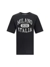 Dolce & Gabbana Cotton T-shirt With Dg Logo Print In Nero