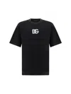 Dolce & Gabbana Dg Logo Print T-shirt In Nero