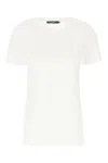 Dolce & Gabbana Embroidered Logo Crew Neck T-shirt In Optical White