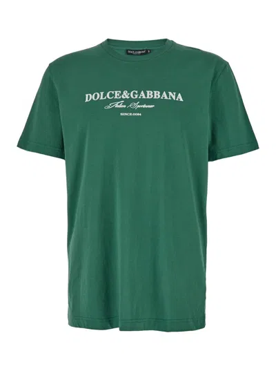Dolce & Gabbana T-shirt Reg Fit In Green