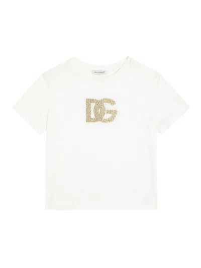 Dolce & Gabbana Kids' Blusa - Rosado Claro In White