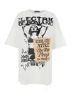 Dolce & Gabbana Women White Crew Neck T-shirt With Maxi Print On The Front In Cotton Woman In White