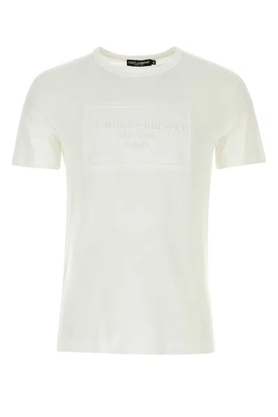 Dolce & Gabbana T-shirt In Whiteottic