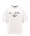 Dolce & Gabbana T-shirt With Lettering Logo In White