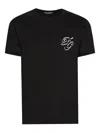 Dolce & Gabbana Crew Neck Short Sleeves T-shirt In Black