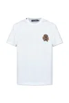 Dolce & Gabbana Cotton T-shirt With Crest Embellishment In White