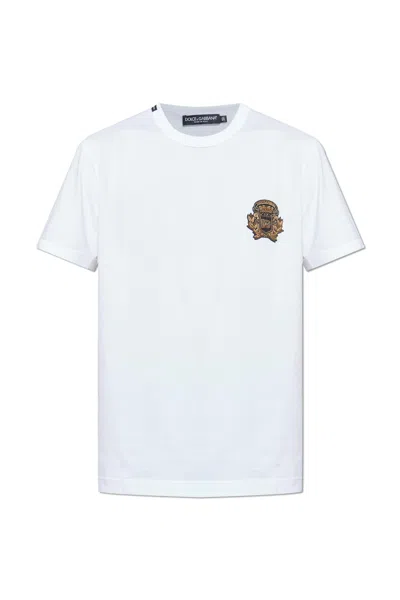 DOLCE & GABBANA DOLCE & GABBANA T-SHIRT WITH APPLIQUE