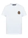 Dolce & Gabbana Cotton T-shirt With Crest Embellishment In White