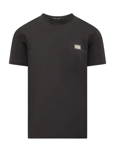 Dolce & Gabbana T-shirt With Logo In Black