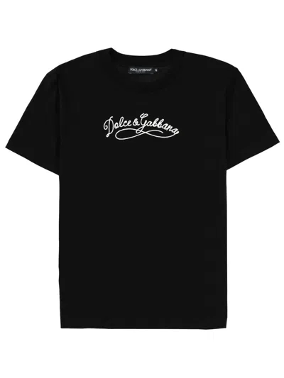 Dolce & Gabbana T-shirt With Logo In Black