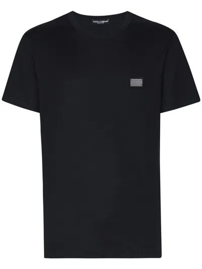 Dolce & Gabbana T-shirt With Logo In Blue