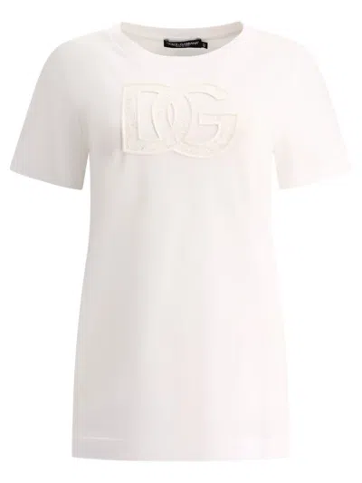 DOLCE & GABBANA DOLCE & GABBANA T-SHIRT WITH LOGO PATCH