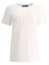 Dolce & Gabbana T-shirt With Logo Patch T-shirts White In White